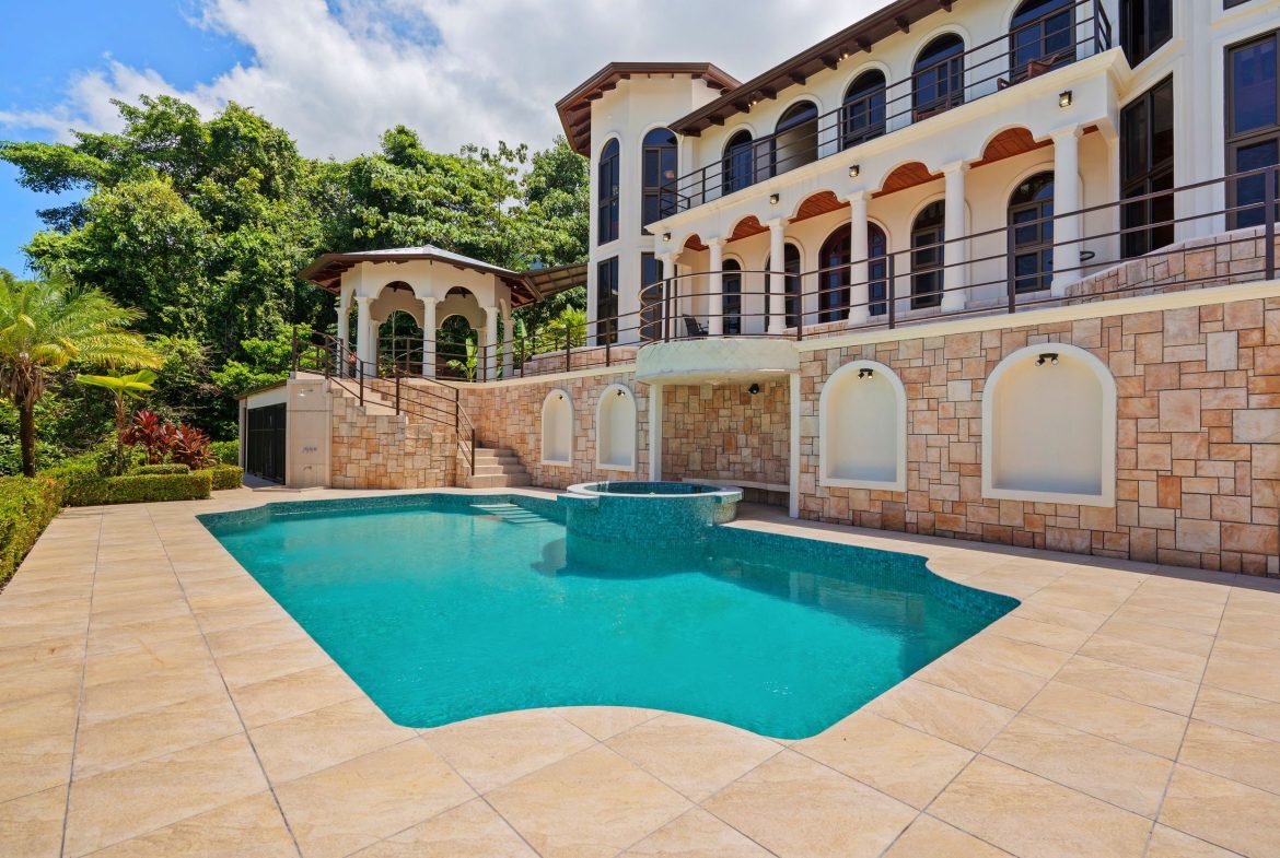 OCEAN VIEW ESTATE HOME WITH GUEST BUNGALOW, CARETAKER HOME, FRUIT TREES, AND WATERFALL – 3.47 ACRES, Uvita, Costa Rica — photo 2