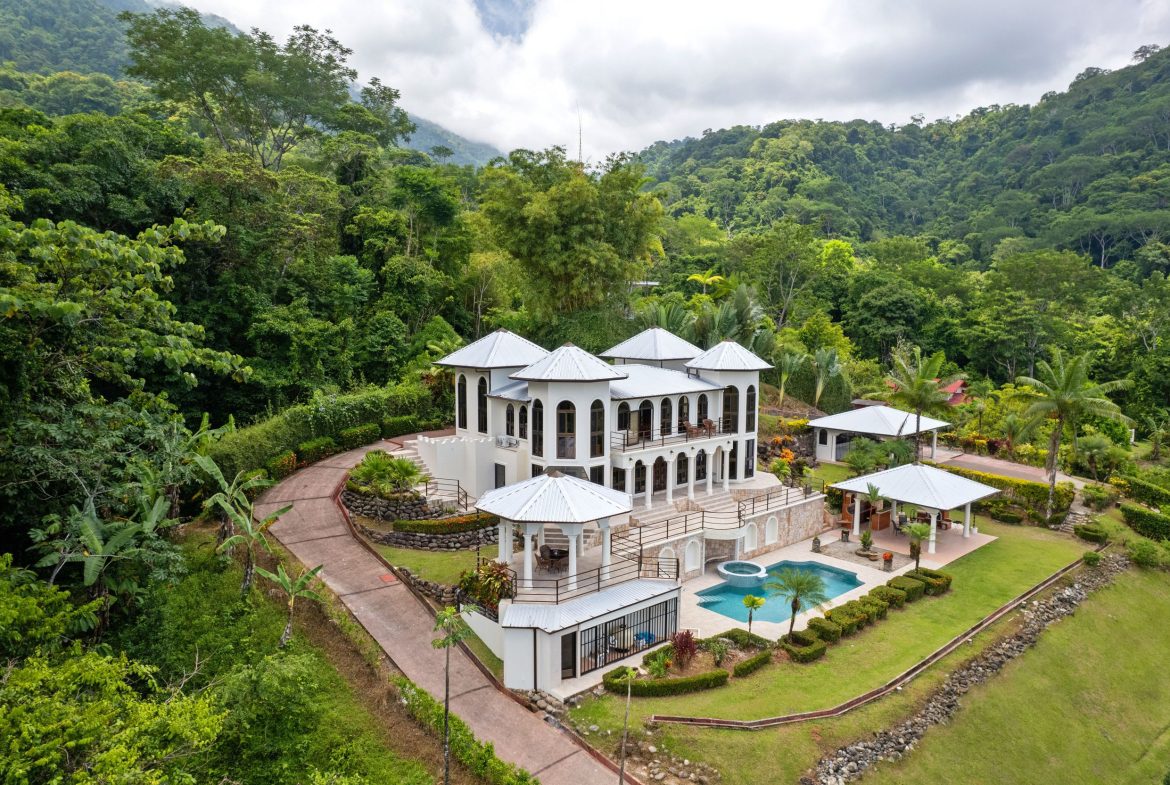 OCEAN VIEW ESTATE HOME WITH GUEST BUNGALOW, CARETAKER HOME, FRUIT TREES, AND WATERFALL – 3.47 ACRES, Uvita, Costa Rica — photo 5