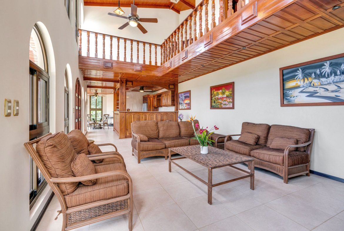 OCEAN VIEW ESTATE HOME WITH GUEST BUNGALOW, CARETAKER HOME, FRUIT TREES, AND WATERFALL – 3.47 ACRES, Uvita, Costa Rica — photo 8