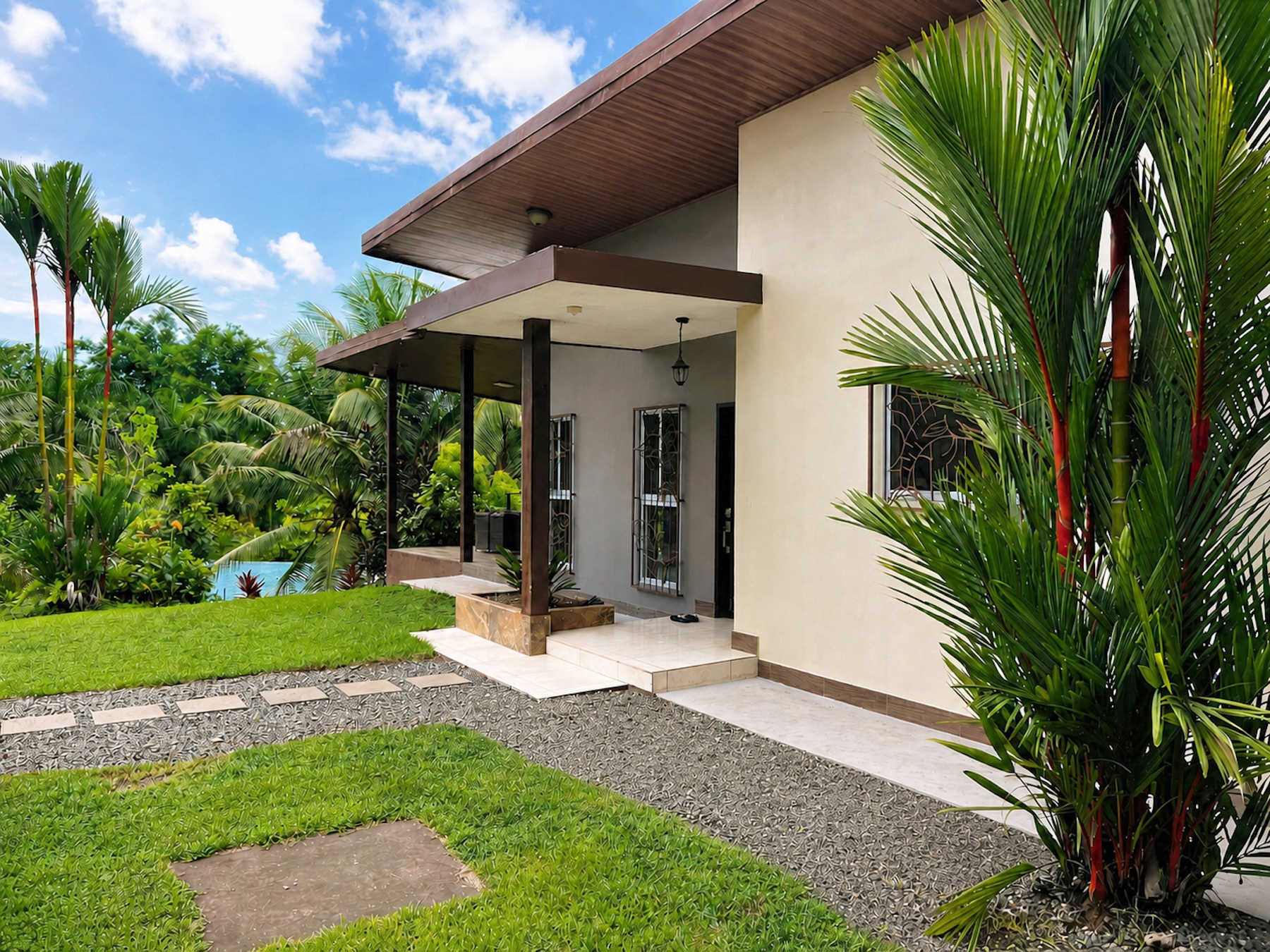 CHARMING SINGLE-STORY RESIDENCE IN A SPACIOUS TROPICAL SETTING WITH GREAT POTENTIAL FOR EXPANSION, IN LOURDES QUEPOS – 1.24 ACRES