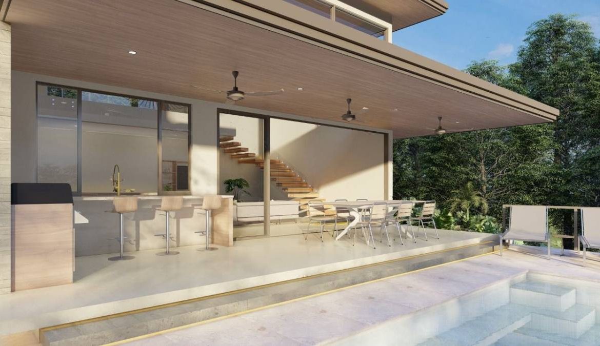VILLA OJOCHE 3 BEDROOM HOMW WITH GREAT OCEAN VIEWS – 2.2 ACRES