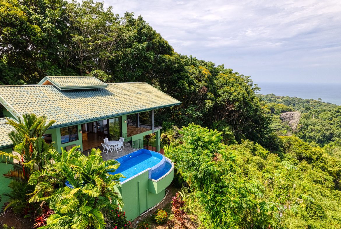 Best Views in Dominical – Home with Apartment and Infinity Pool – 1.47 Acres