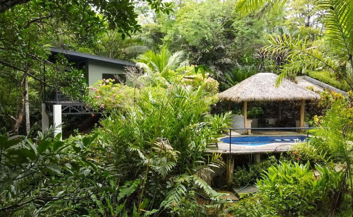 3 BEDROOM HOME AND TWO CABINAS WITH VIEWS TO THE STREAM – 1.96 ACRES