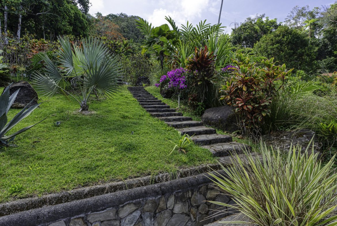 PROPERTY WITH MANICURED LANDSCAPED , OCEAN AND VALLEY VIEW PLUS SMALL HOUSE , CABIN AND STUDIO – 4.72 ACRES