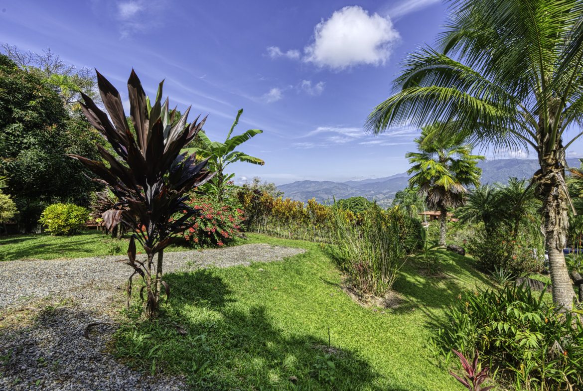 PROPERTY WITH MANICURED LANDSCAPED , OCEAN AND VALLEY VIEW PLUS SMALL HOUSE , CABIN AND STUDIO – 4.72 ACRES
