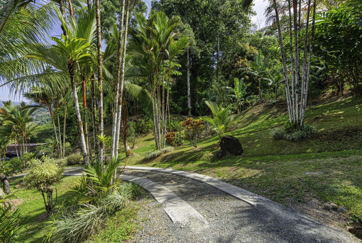 PROPERTY WITH MANICURED LANDSCAPED , OCEAN AND VALLEY VIEW PLUS SMALL HOUSE , CABIN AND STUDIO – 4.72 ACRES