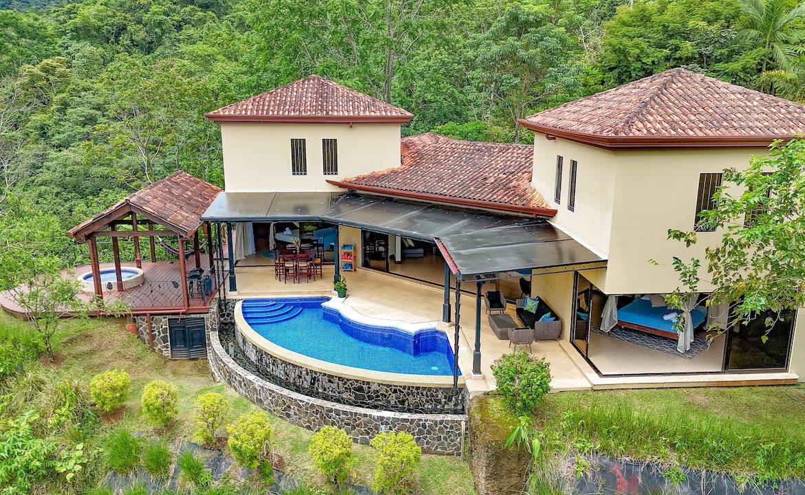 OCEAN, WATERFALL AND JUNGLE VIEWS – THREE HOMES AND FRUIT TREES – 71 ACRES, Uvita, Costa Rica — photo 2
