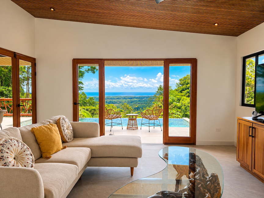 CASA TUCÁN: TROPICAL VILLA WITH OCEAN VIEWS, INFINITY POOL, AND PRIVATE TRAIL TO WATERFALLS, IN PORTASOL – 3.76 ACRES