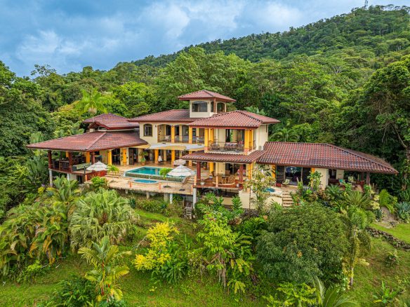 SKYFALL – LUXURY OCEAN VIEW HOUSE AND GUEST HOUSE IN ESCALERAS, Dominical, Costa Rica — photo 1