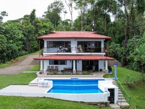 TWO HOUSES WITH AMAZING OCEAN VIEWS + GUEST HOUSE AND ADDITIONAL BUILDING SITES – 13 ACRES, Uvita, Costa Rica — photo 6