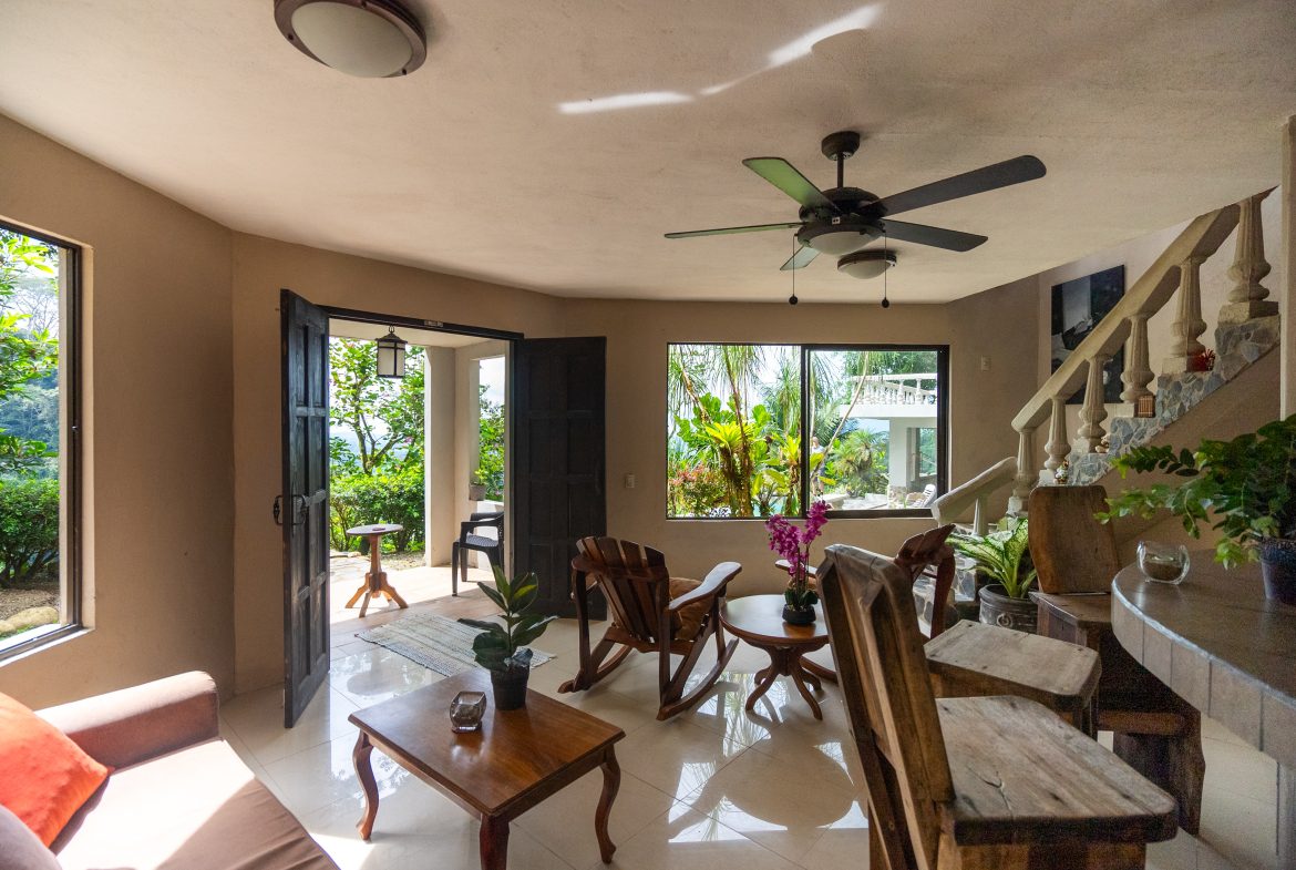 LUXURIOUS RETREAT WITH LARGE WATERFALL ON THE PROPERTY AND EXPANSIVE OCEAN VIEW – 12 ACRES