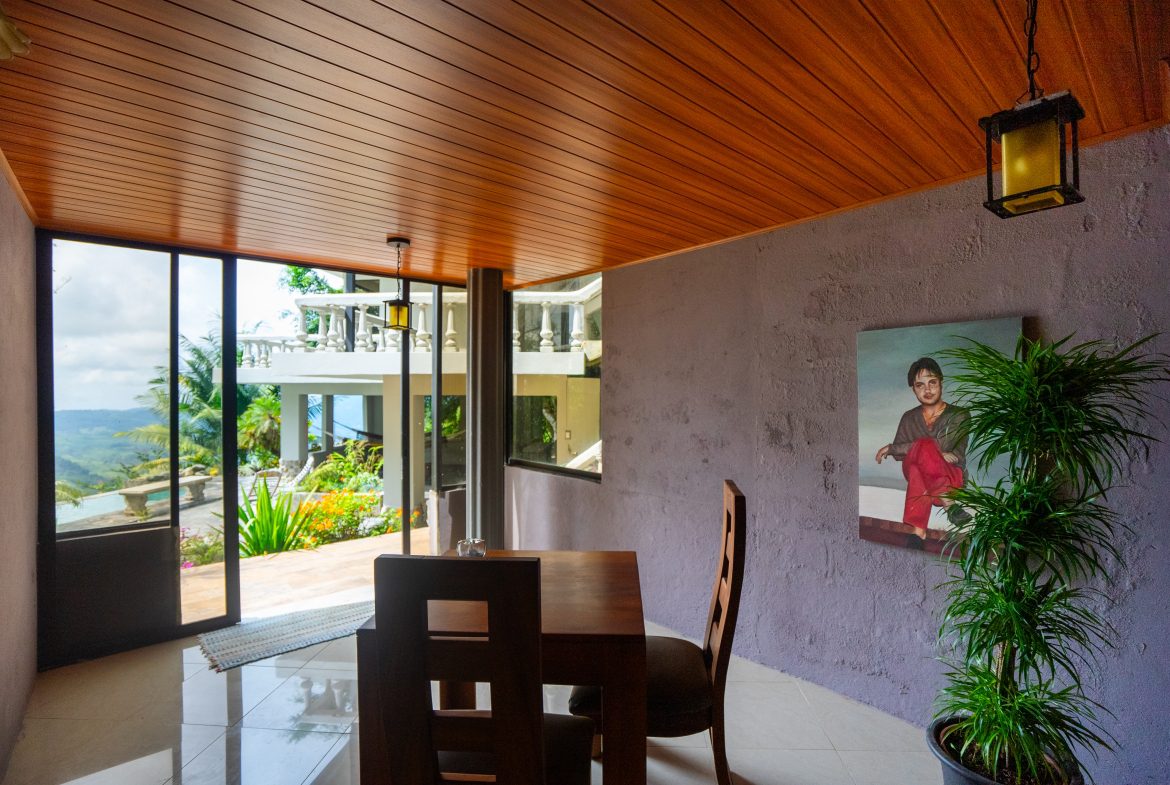 LUXURIOUS RETREAT WITH LARGE WATERFALL ON THE PROPERTY AND EXPANSIVE OCEAN VIEW – 12 ACRES