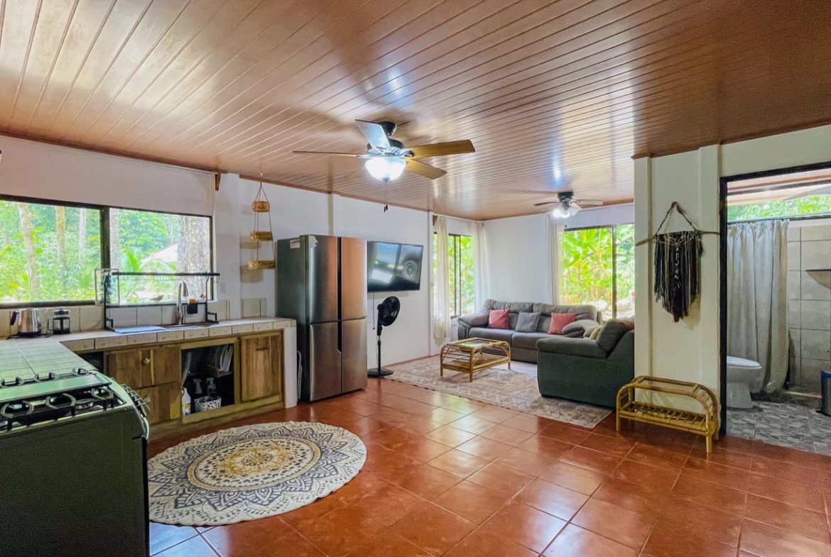 TROPICAL RIVERFRONT ESTATE IN CINCO VENTANAS – 5.65 ACRES WITH MULTIPLE HOMES, BUILD SITES & JUNGLE OASIS