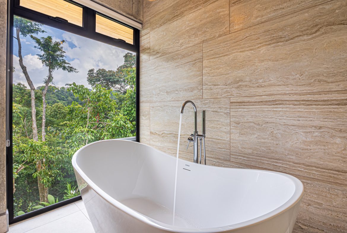 New contemporary tropical villa boasts with a movie theater and views of the iconic whale’s tail