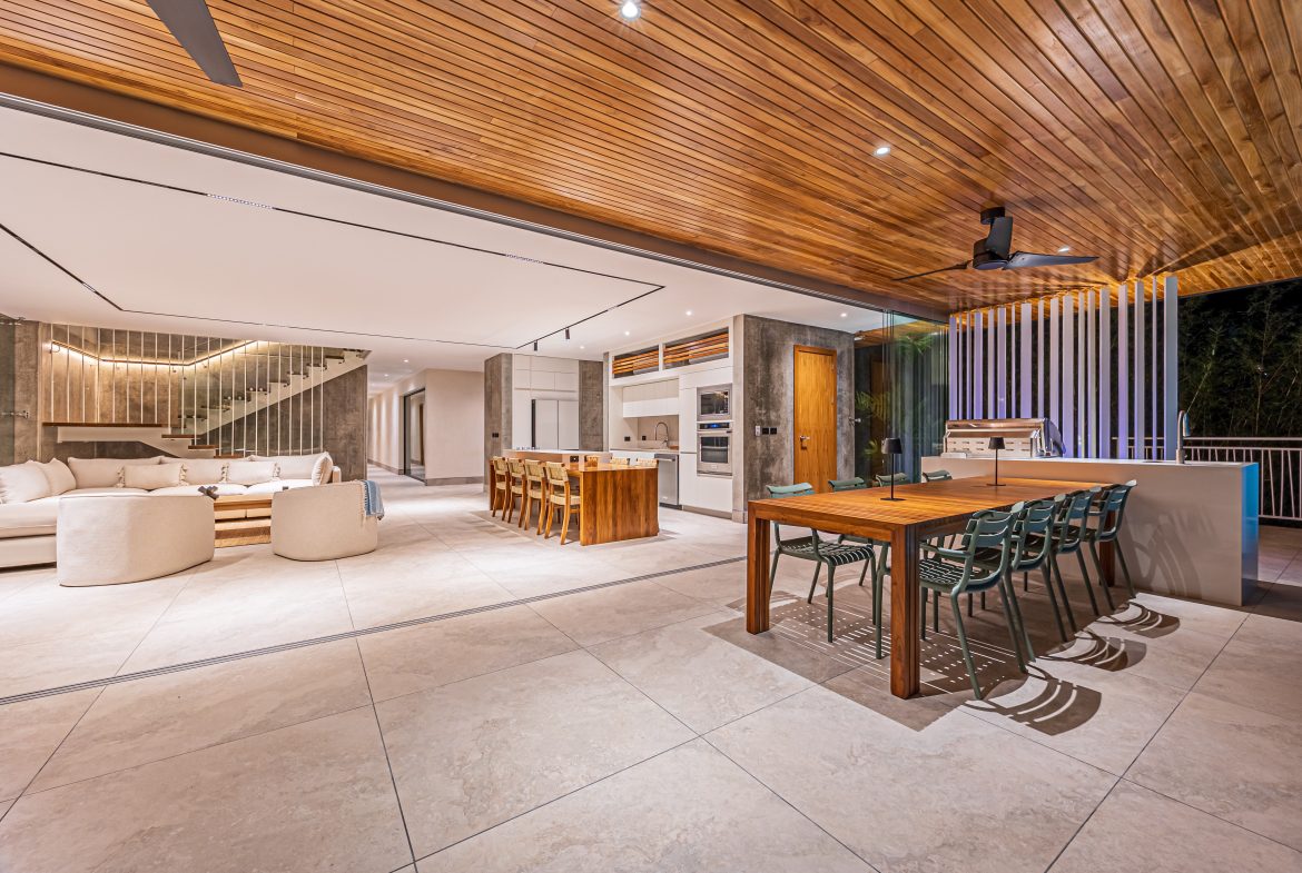 New contemporary tropical villa boasts with a movie theater and views of the iconic whale’s tail
