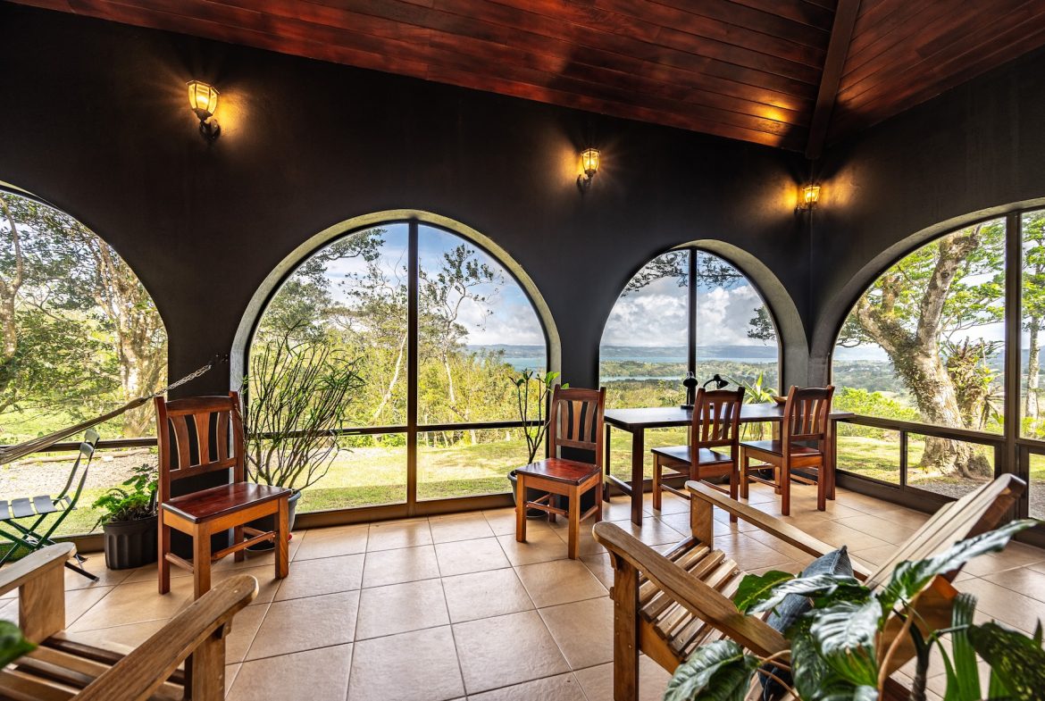 JUNGLE PROPERTY WITH IN FRONT ARENAL LAKE VIEW  AND GUEST GUEST HOUESE, IN TEJONA – 4.17 ACRES