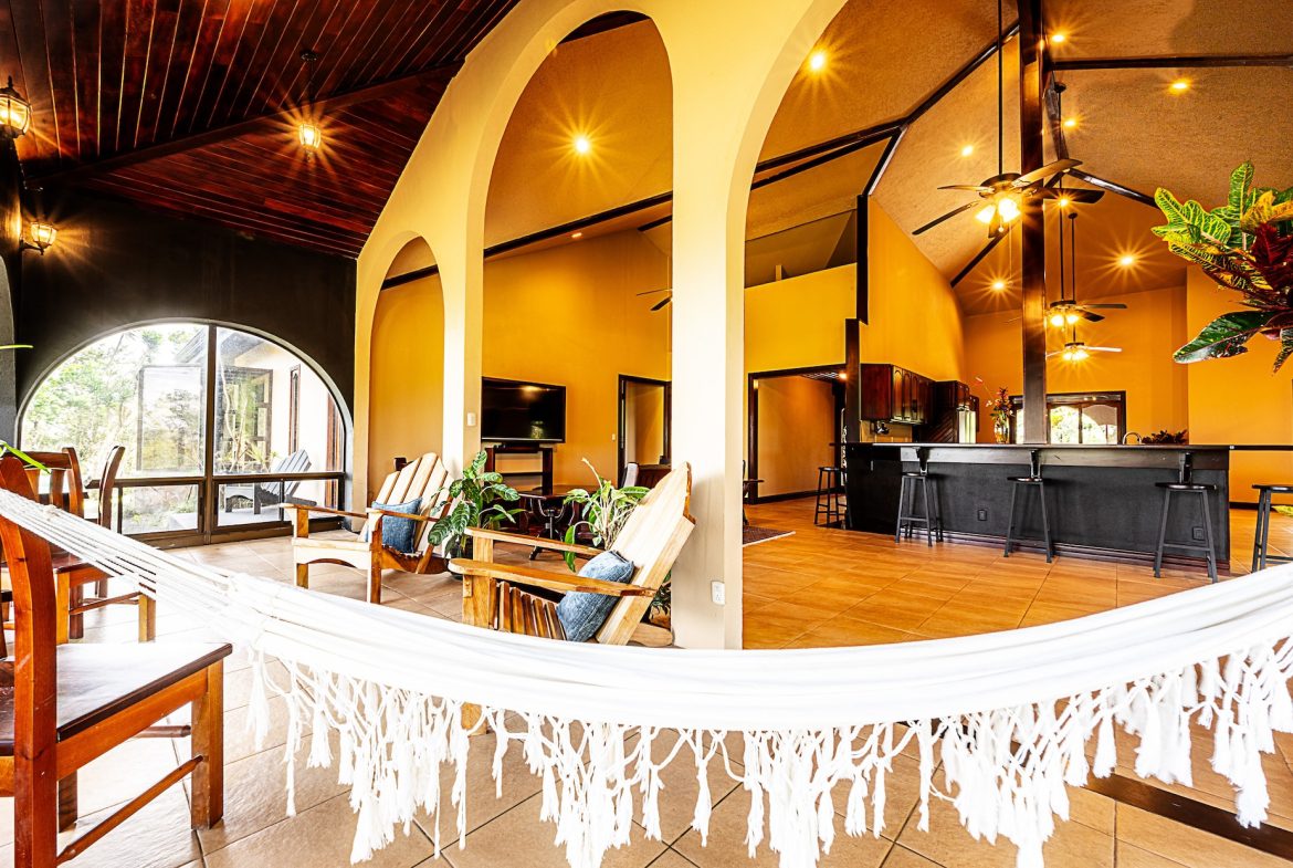 JUNGLE PROPERTY WITH IN FRONT ARENAL LAKE VIEW  AND GUEST GUEST HOUESE, IN TEJONA – 4.17 ACRES