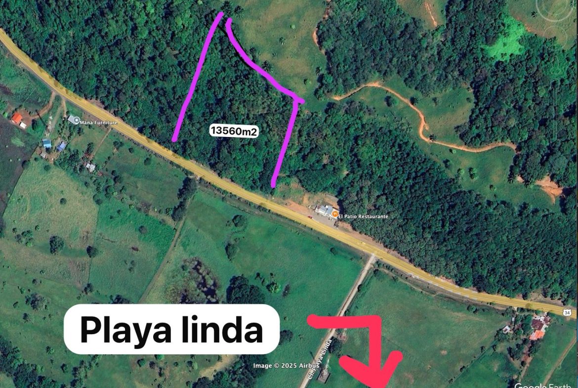 BUILDING PROPERTY WITH OCEAN VIEW AND PUBLIC ROAD IN FRONT, NEAR TO THE LINDA BEACH – 3.35 ACRES