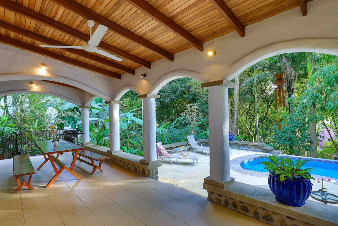 JUNGLE PROPERTY WITH THREE BEDROOM HOME AND POOL, IN CERRO QUEPOS – 0.28 ACRES