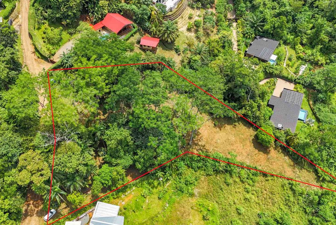BUILDING PROPERTY WITH PANORAMIC VIEWS OF THE OCEAN AND VALLEY, IN UVITA – 1.4 ACRES