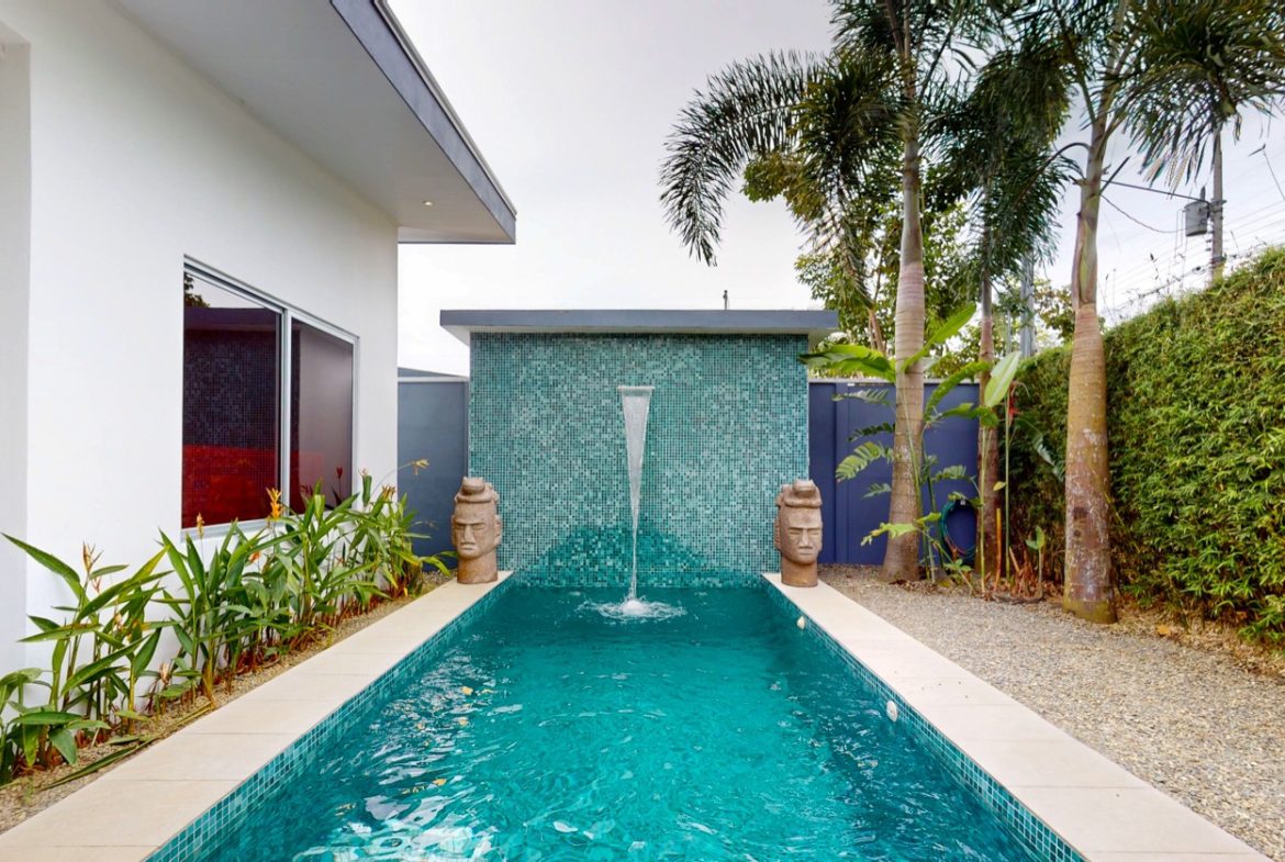 PROPERTY WITH TWO BEDROOM AND POOL WITH CASCADE, IN BAHIA BALLENA – 0.049 ACRES