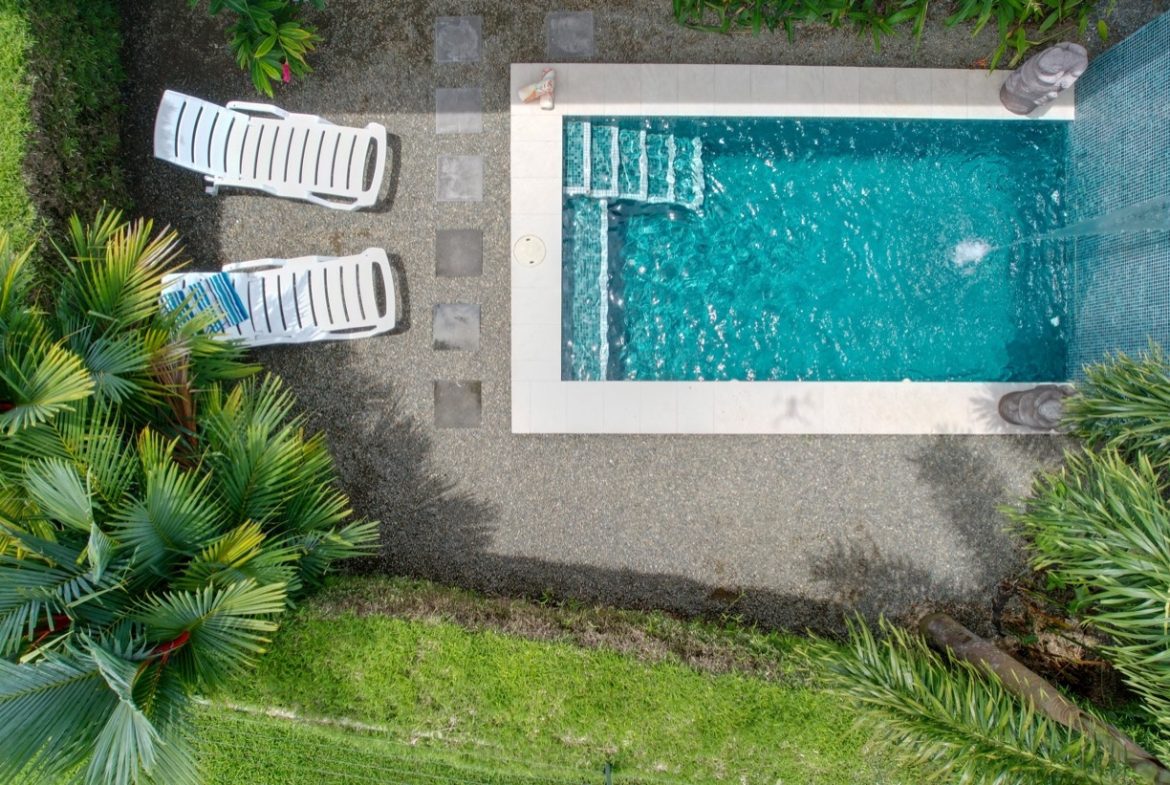 PROPERTY WITH TWO BEDROOM AND POOL WITH CASCADE, IN BAHIA BALLENA – 0.049 ACRES