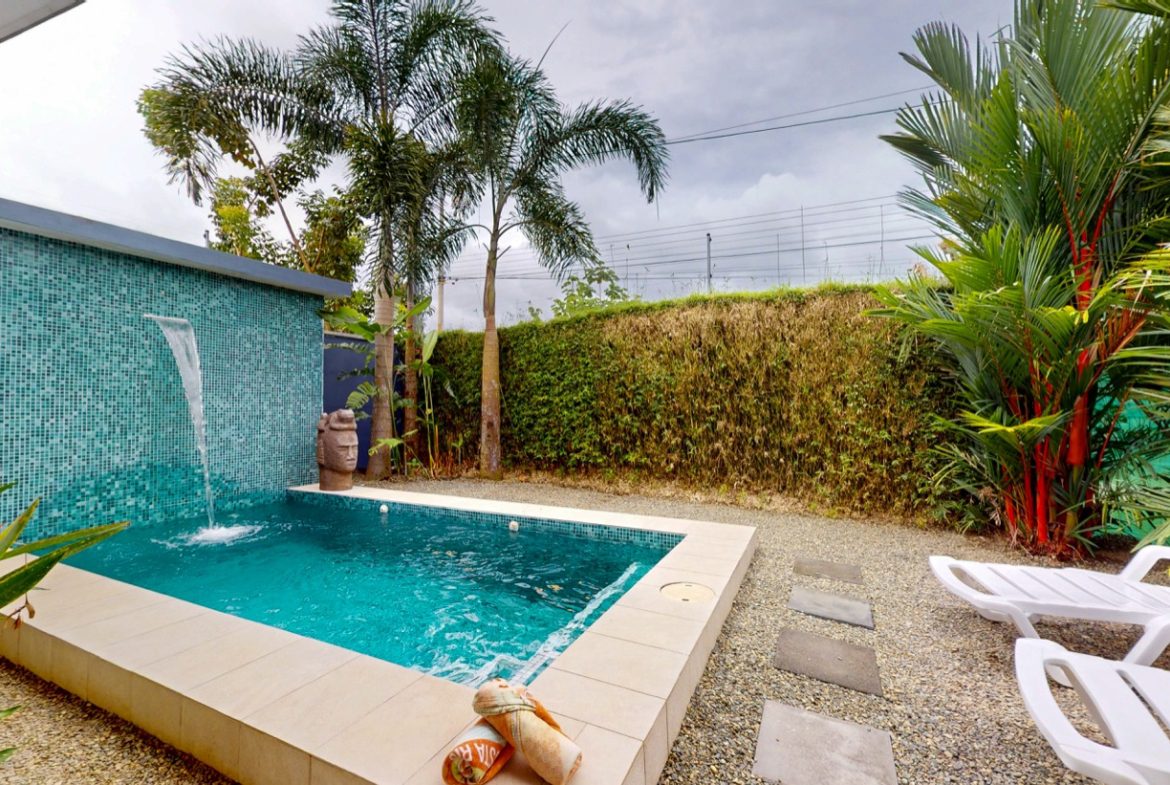 PROPERTY WITH TWO BEDROOM AND POOL WITH CASCADE, IN BAHIA BALLENA – 0.049 ACRES