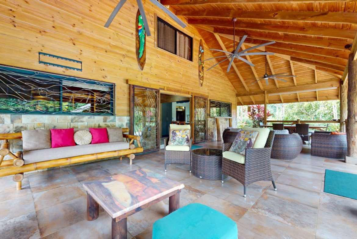 JUNGLE PROPERTY WITH WOOD CABIN  TWO BEDROOM AND POOL, IN OJOCHAL – 1.18 ACRES