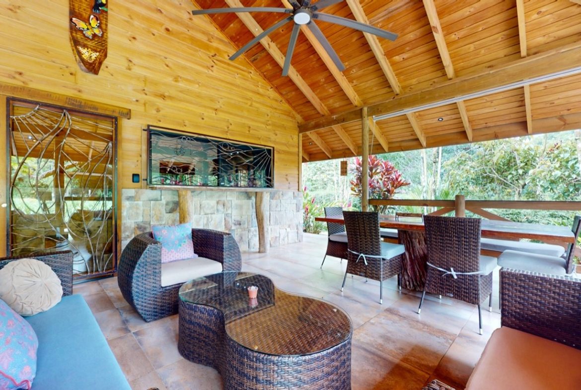 JUNGLE PROPERTY WITH WOOD CABIN  TWO BEDROOM AND POOL, IN OJOCHAL – 1.18 ACRES