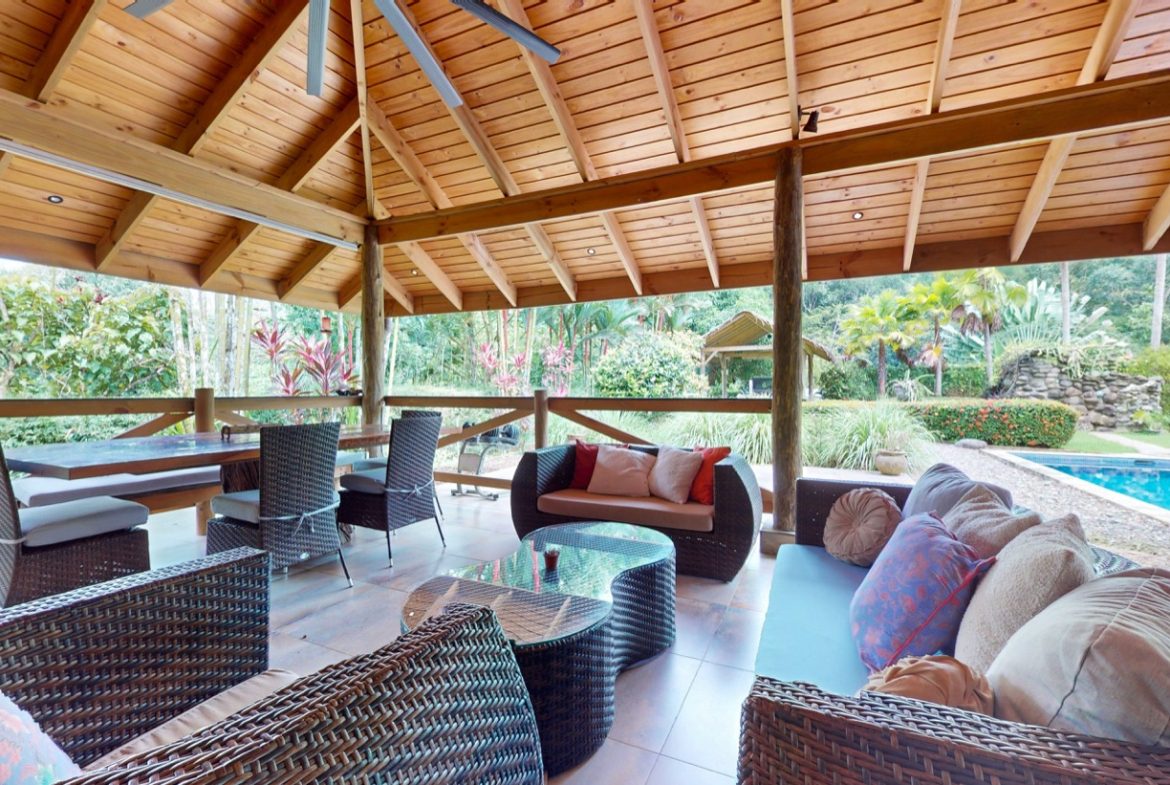 JUNGLE PROPERTY WITH WOOD CABIN  TWO BEDROOM AND POOL, IN OJOCHAL – 1.18 ACRES