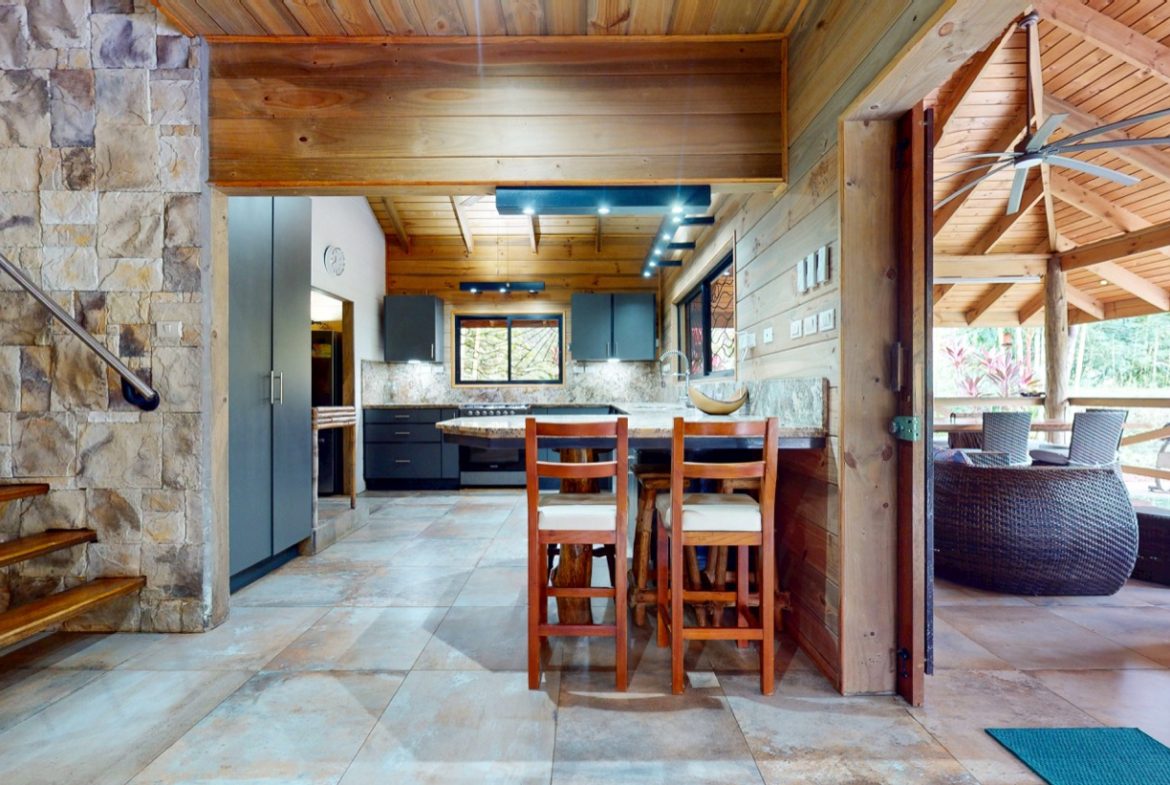 JUNGLE PROPERTY WITH WOOD CABIN  TWO BEDROOM AND POOL, IN OJOCHAL – 1.18 ACRES