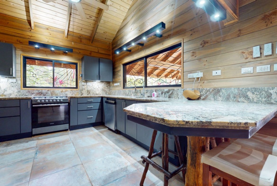 JUNGLE PROPERTY WITH WOOD CABIN  TWO BEDROOM AND POOL, IN OJOCHAL – 1.18 ACRES