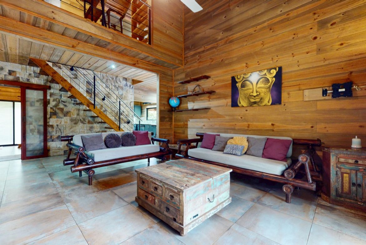 JUNGLE PROPERTY WITH WOOD CABIN  TWO BEDROOM AND POOL, IN OJOCHAL – 1.18 ACRES