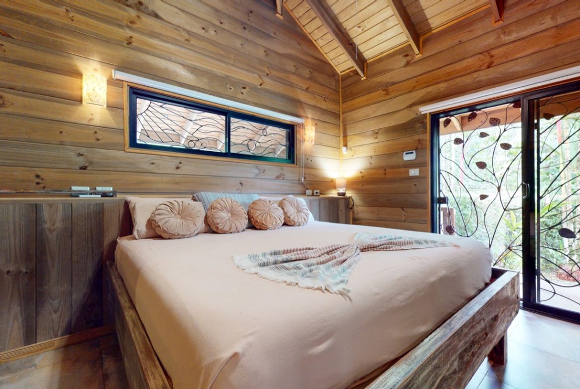 JUNGLE PROPERTY WITH WOOD CABIN  TWO BEDROOM AND POOL, IN OJOCHAL – 1.18 ACRES