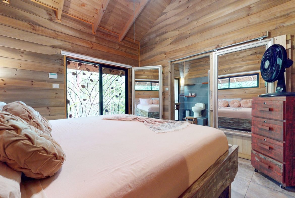 JUNGLE PROPERTY WITH WOOD CABIN  TWO BEDROOM AND POOL, IN OJOCHAL – 1.18 ACRES