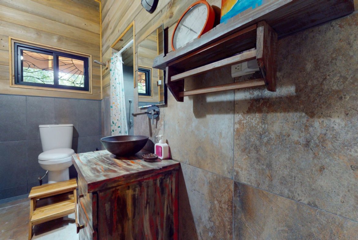 JUNGLE PROPERTY WITH WOOD CABIN  TWO BEDROOM AND POOL, IN OJOCHAL – 1.18 ACRES
