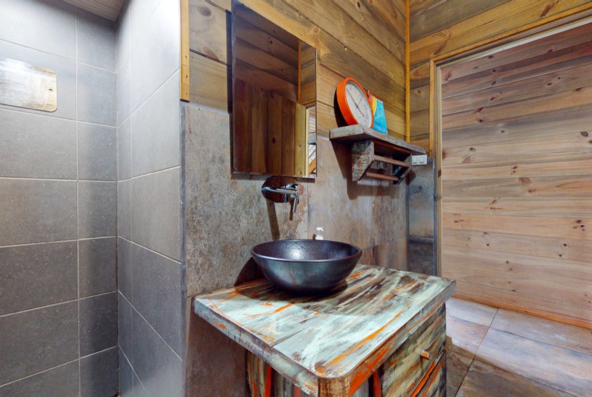 JUNGLE PROPERTY WITH WOOD CABIN  TWO BEDROOM AND POOL, IN OJOCHAL – 1.18 ACRES