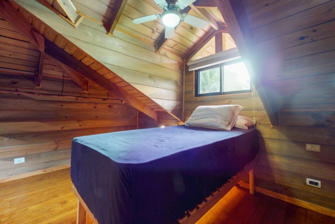 JUNGLE PROPERTY WITH WOOD CABIN  TWO BEDROOM AND POOL, IN OJOCHAL – 1.18 ACRES