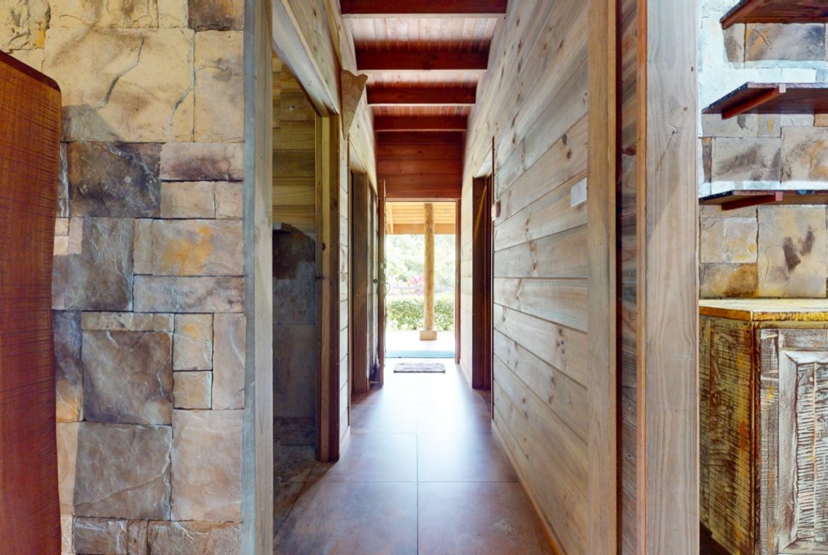 JUNGLE PROPERTY WITH WOOD CABIN  TWO BEDROOM AND POOL, IN OJOCHAL – 1.18 ACRES