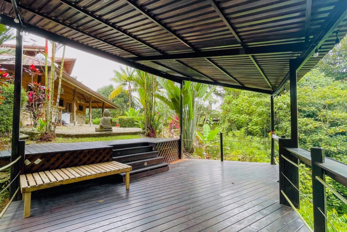 JUNGLE PROPERTY WITH WOOD CABIN  TWO BEDROOM AND POOL, IN OJOCHAL – 1.18 ACRES