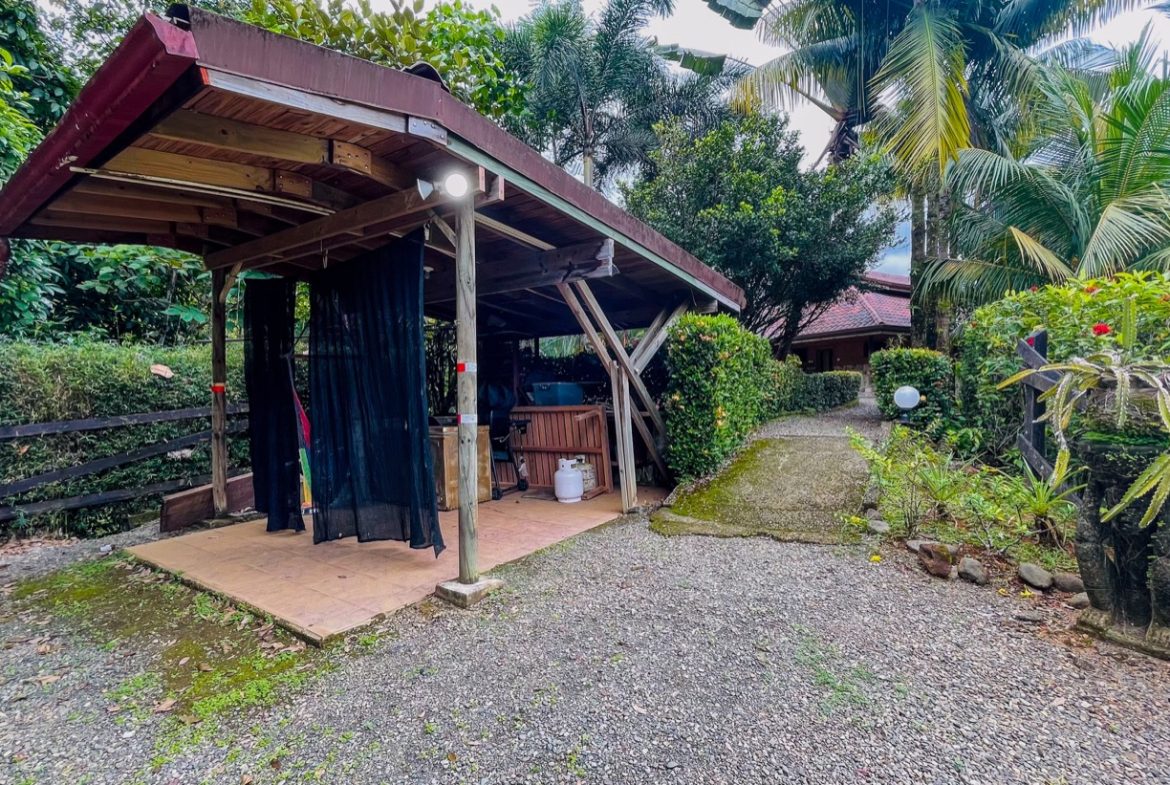 JUNGLE PROPERTY WITH WOOD CABIN  TWO BEDROOM AND POOL, IN OJOCHAL – 1.18 ACRES