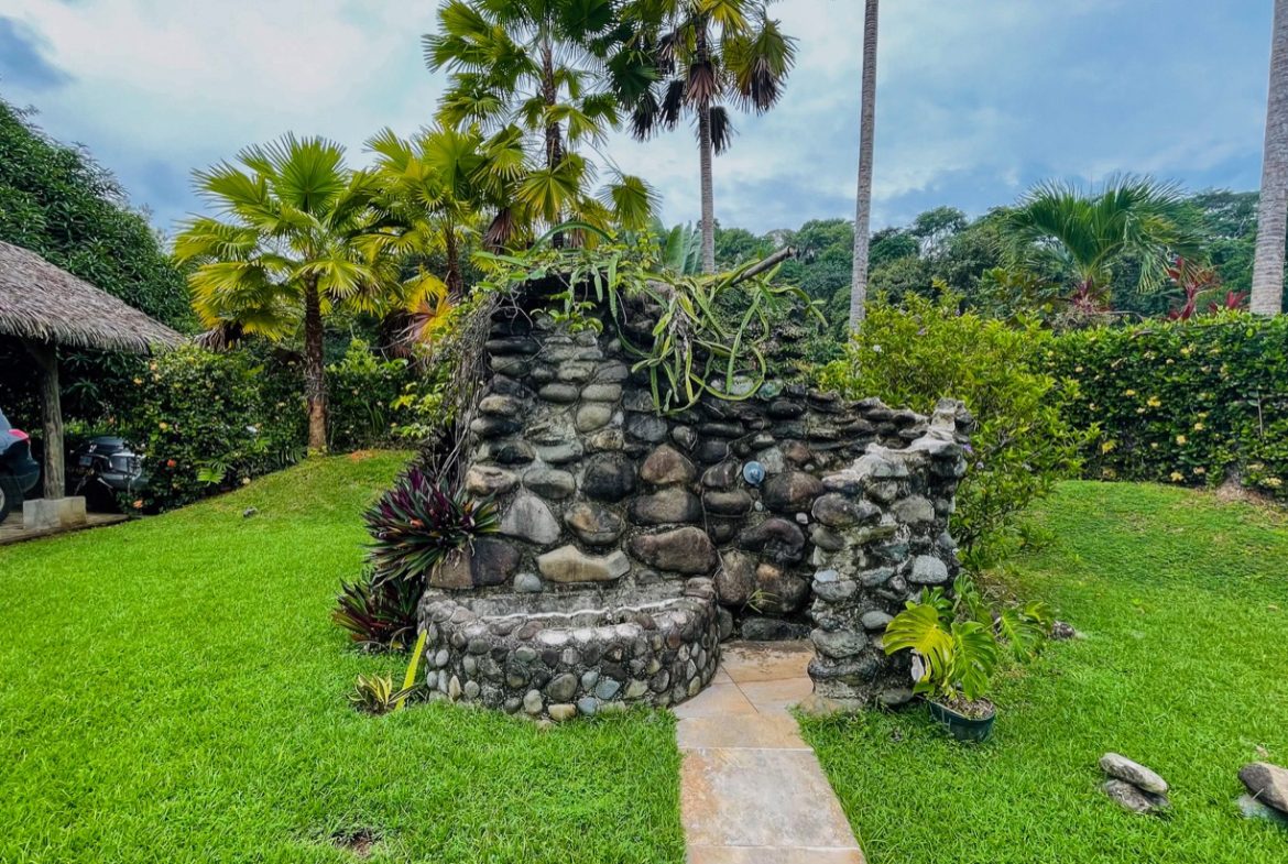 JUNGLE PROPERTY WITH WOOD CABIN  TWO BEDROOM AND POOL, IN OJOCHAL – 1.18 ACRES