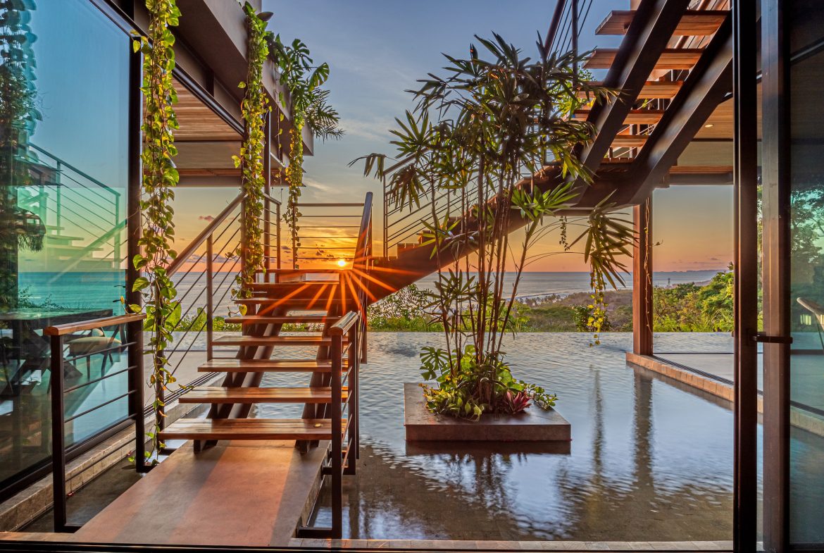 LUXURY PROPERTY WITH FIVE BEDROOM WITH A PANORAMIC VIEWS OF THE SUNSET AND OCEAN CASCADA DE LUZ, IN DOMIICALITO – 1.23 ACRES