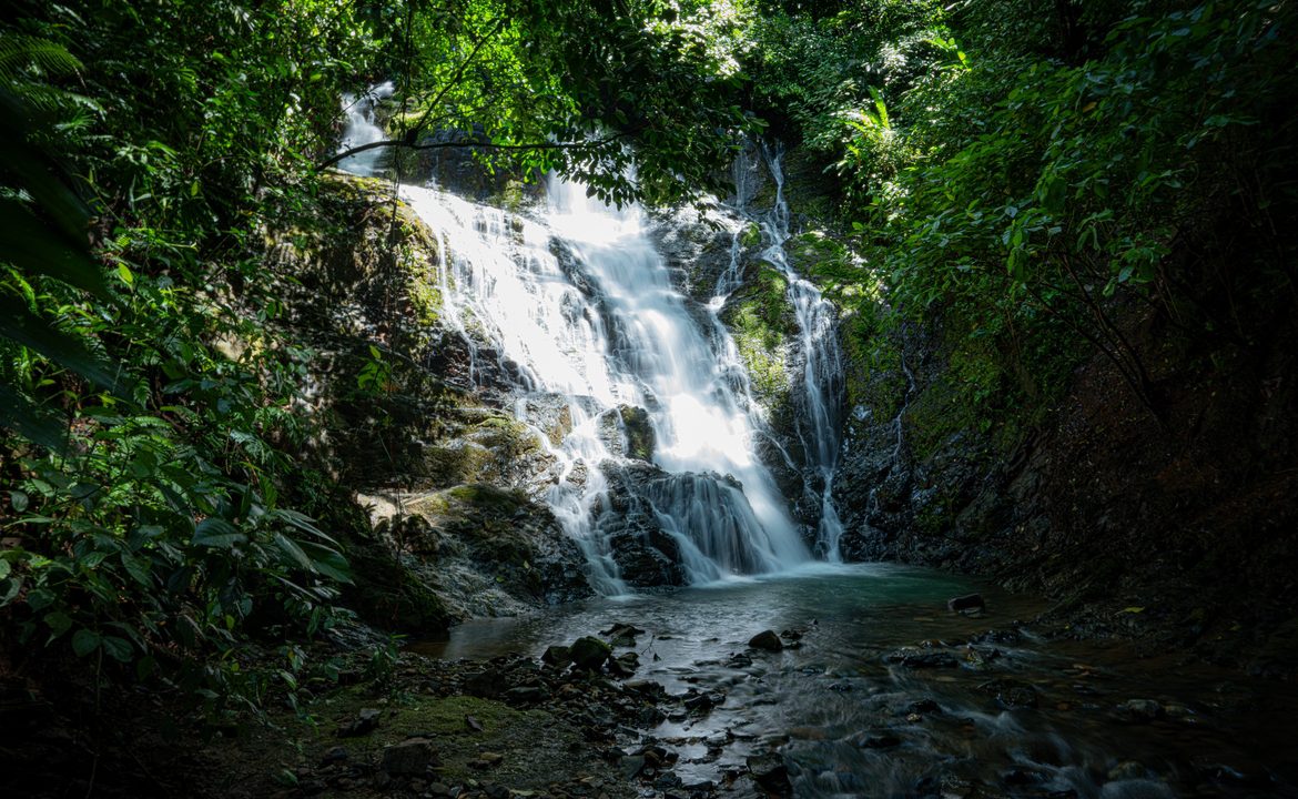 DEVELOPMENT PROPERTY WITH OCEAN VIEWS AND A PRIVATE CASCADE, IN GUAPIL – 12.7 ACRES
