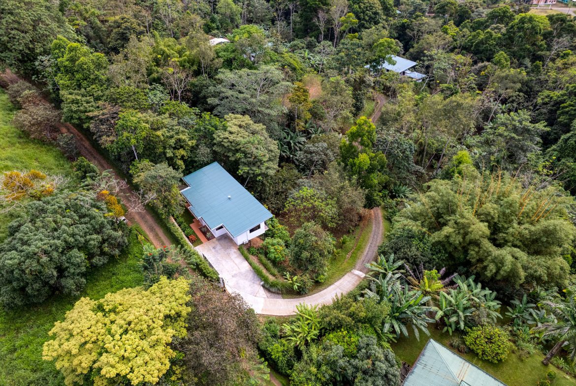 2 HOMES, MOUNTAIN VIEWS, EXTRA BUILDING SITES, FRUIT TREES, AND A CREEK, Uvita, Costa Rica — photo 1