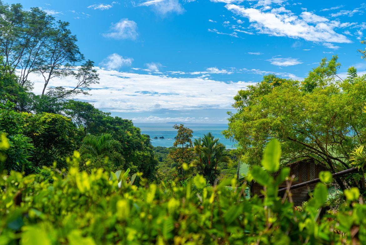 VILLA KRISTINA MOUNTAIN PROPERTY WITH OCEAN VIEWS AND A GUEST HOUSE, IN BALLENA – 3.8 ACRES