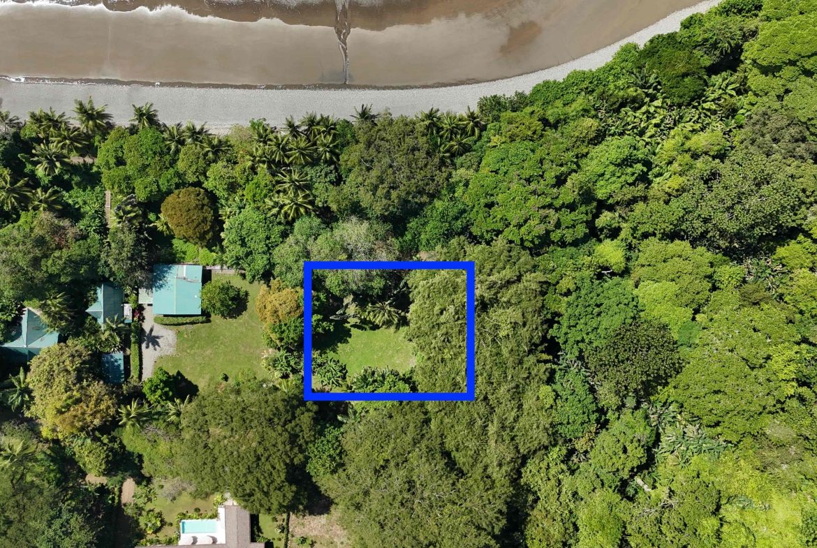 Rare Beachfront Lot Privately Located in Ballena Beach