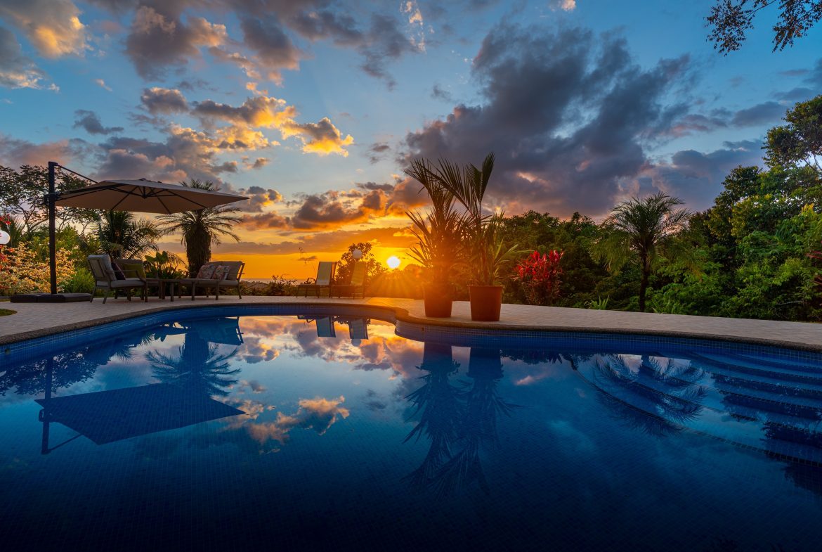 VILLA ALLAMANDA PROPERTY WITH THREE BEDROOM, AND SUNSET VIEWS, IN TRES RIOS – 4.4 ACRES