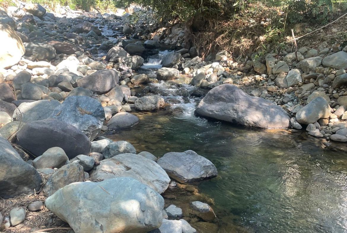 PRIVATE RIVERFRONT ESTATE WITH MAIN HOME, GUEST CABIN AND LUSH GROUNDS ON 0.68-ACRE