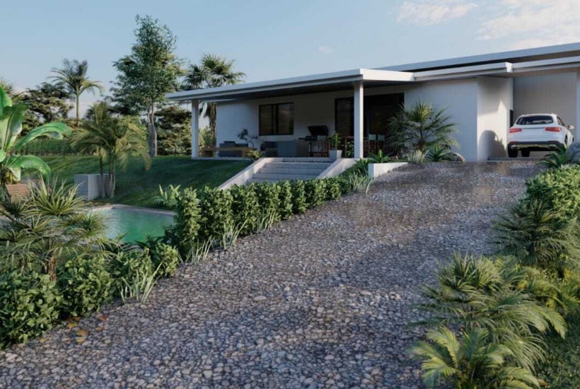 UNFINISHED PROPERTY WITH THREE BEDROOMS, IN OJOCHAL – 1.7 ACRES